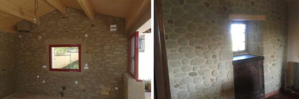 Une décoration mur en pierre pour un intérieur illumine la pièce avec La Pierre d'Uzel.