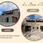 Imitation pierre de Saoû et création d'une imitation pigeonnier par la Pierre d'Uzel en drôme provençale.