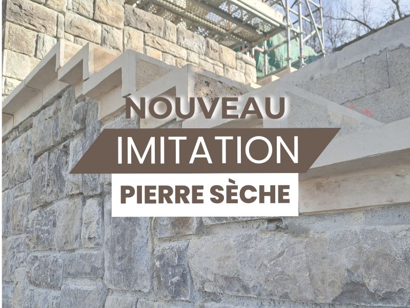 nouveauté imitation pierre sèche avec la PIerre d'Uzel.